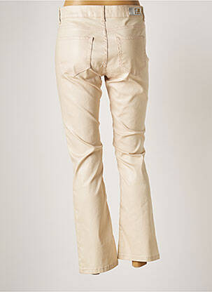 Pantalon droit stretch taille normale beige LAUREN VIDAL femme