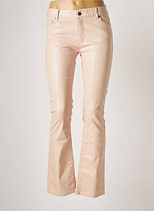 Pantalon flare stretch taille normale rose LAUREN VIDAL femme