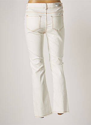Pantalon droit stretch taille normale blanc LAUREN VIDAL femme