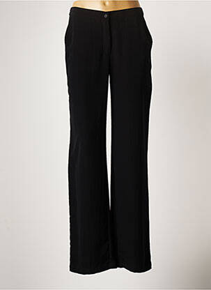Pantalon droit taille normale taille normale noir LAUREN VIDAL femme