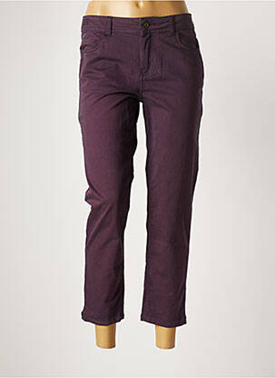Pantalon 7/8 violet LAUREN VIDAL pour femme