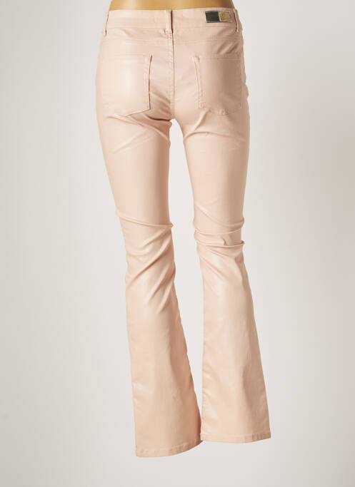 Pantalon droit rose LAUREN VIDAL pour femme