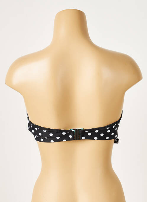 Haut de maillot de bain stretch haut bandeau noir PANACHE femme