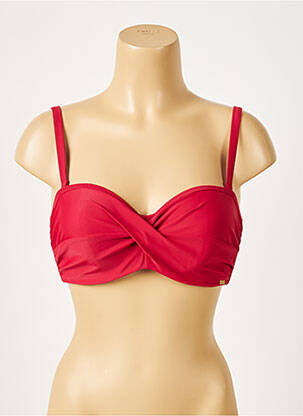 Haut de maillot de bain haut soutien-gorge moulé haut soutien-gorge moulé rouge PANACHE femme