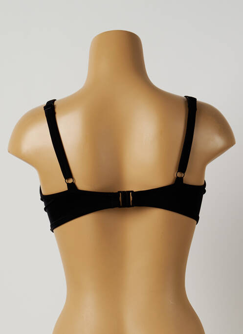 Haut de maillot de bain stretch haut soutien-gorge emboitant noir PANACHE femme