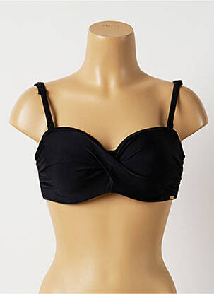 Haut de maillot de bain stretch haut bandeau noir PANACHE femme