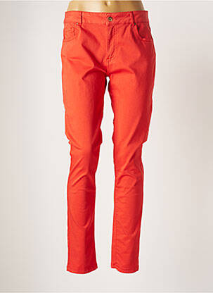 Pantalon slim orange CARLA KOPS pour femme