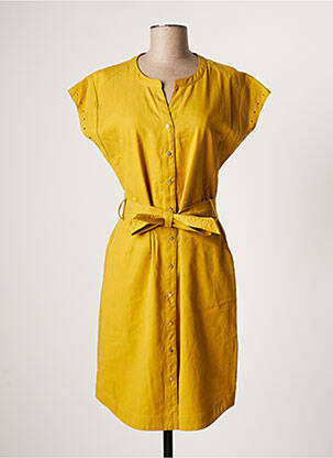 Robe courte jaune 7 SEASONS pour femme