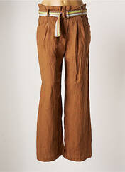 Pantalon chino marron 7 SEASONS pour femme seconde vue
