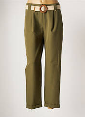Pantalon chino vert DANIELA COOL pour femme seconde vue