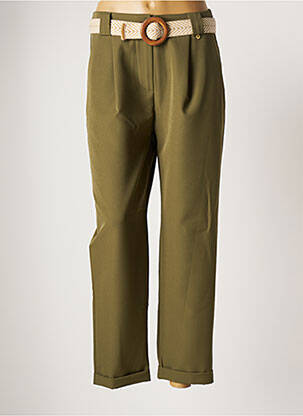 Pantalon chino vert DANIELA COOL pour femme