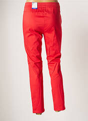 Pantalon slim rouge FRANK WALDER pour femme seconde vue