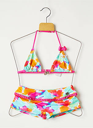Maillot de bain 2 pièces imprimé fantaisie orange BANANA MOON fille