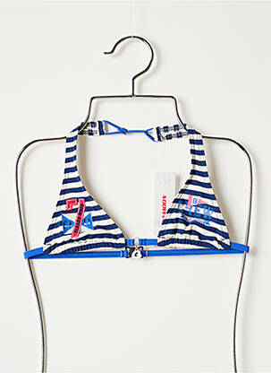 Haut de maillot de bain micro fibres bleu BANANA MOON fille