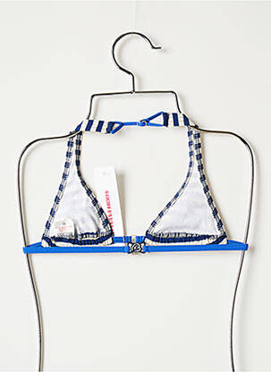 Haut de maillot de bain micro fibres bleu BANANA MOON fille