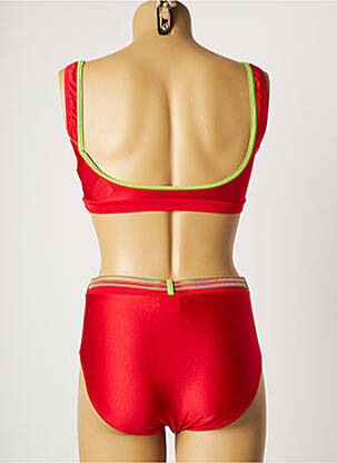 Maillot de bain 2 pièces micro fibres rouge CHIPIE femme