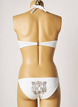 Maillot de bain 2 pièces fermeture clip haut bandeau blanc ZADIG & VOLTAIRE femme