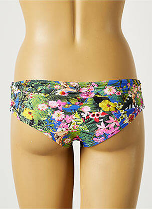 Bas de maillot de bain imprimé fleurs culotte vert BANANA MOON femme