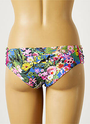 Bas de maillot de bain imprimé fleurs culotte vert BANANA MOON femme