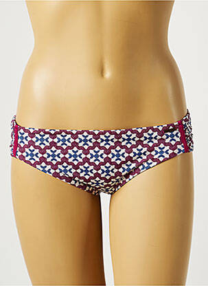 Bas de maillot de bain imprimé fantaisie culotte violet BANANA MOON femme