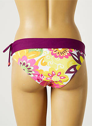 Bas de maillot de bain imprimé fleurs culotte violet BANANA MOON femme