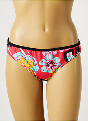 Bas de maillot de bain imprimé fleurs culotte rose BANANA MOON femme