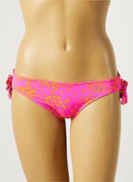 Bas de maillot de bain imprimé fantaisie culotte rose MORGAN femme