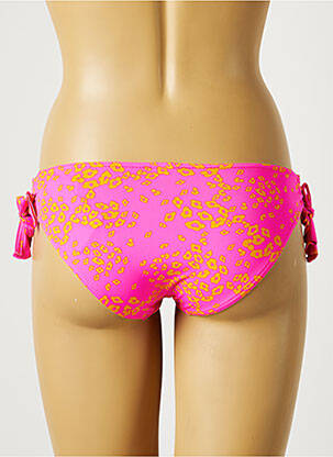 Bas de maillot de bain imprimé fantaisie culotte rose MORGAN femme