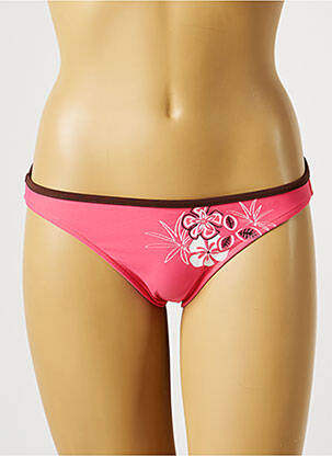 Bas de maillot de bain stretch culotte rose CULTURE BEACH femme