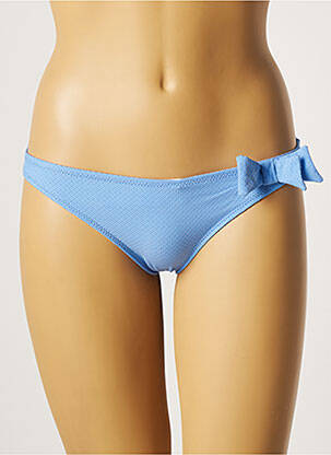 Bas de maillot de bain effet matière satinée culotte bleu PRINCESSE TAM-TAM femme