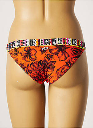 Bas de maillot de bain tissage satiné culotte orange BANANA MOON femme