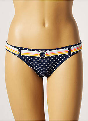 Bas de maillot de bain imprimé fantaisie culotte bleu BANANA MOON femme