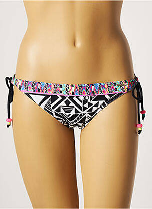 Bas de maillot de bain imprimé fantaisie culotte noir BANANA MOON femme