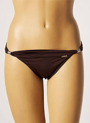 Bas de maillot de bain réversible culotte marron BANANA MOON femme