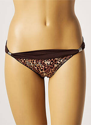 Bas de maillot de bain réversible culotte marron BANANA MOON femme