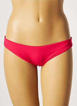 Bas de maillot de bain tissage satiné culotte rose SUNDEK femme