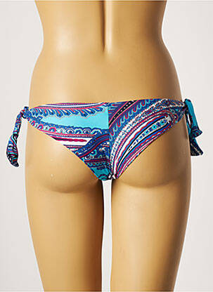 Bas de maillot de bain tissage satiné culotte bleu ETAM femme