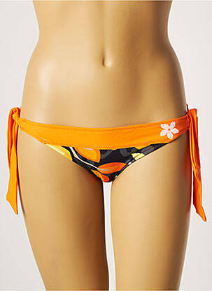Bas de maillot de bain imprimé fantaisie bikini orange BANANA MOON femme
