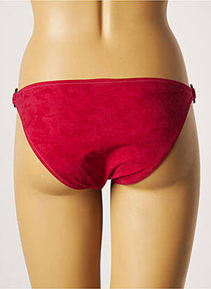 Bas de maillot de bain tissage satiné culotte rouge CULTURE BEACH femme