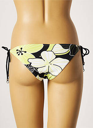 Bas de maillot de bain tissage satiné bikini vert BANANA MOON femme