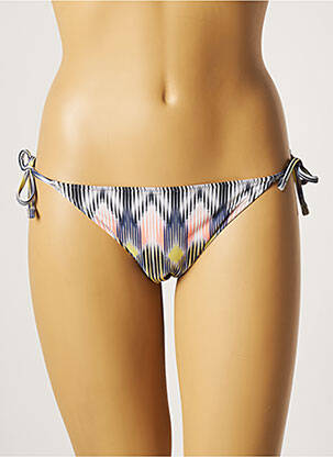 Bas de maillot de bain imprimé fantaisie bikini noir ETAM femme