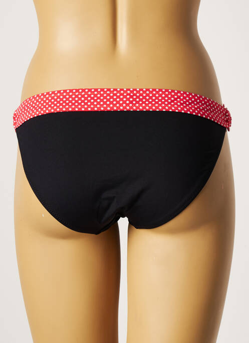 Bas de maillot de bain tissage satiné culotte noir DIVINE femme