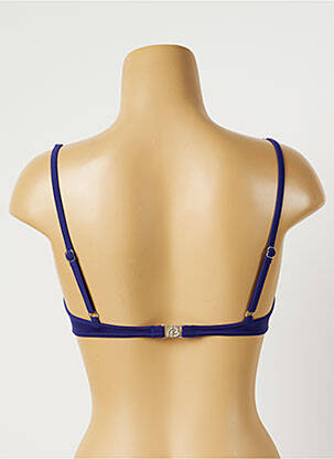 Haut de maillot de bain bretelles élastiquées ajustables bleu BANANA MOON femme
