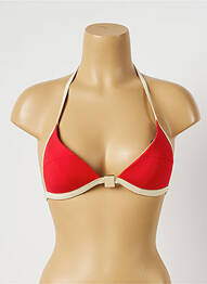 Haut de maillot de bain fermeture liens à nouer haut triangles rouge GANT femme