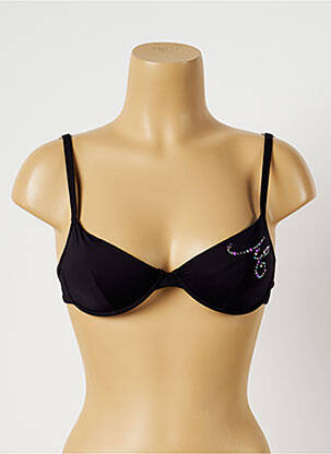 Haut de maillot de bain avec armature noir MORGAN femme