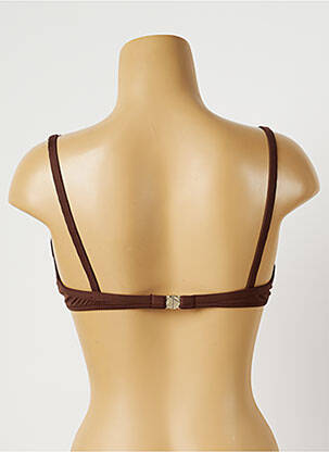 Haut de maillot de bain avec armature marron MORGAN femme