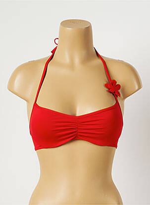 Haut de maillot de bain bretelles élastiquées rouge PRINCESSE TAM-TAM femme