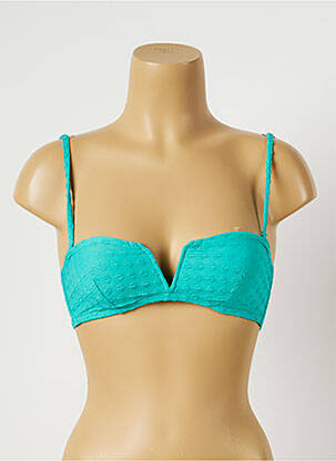 Haut de maillot de bain bretelles élastiquées bleu PRINCESSE TAM-TAM femme
