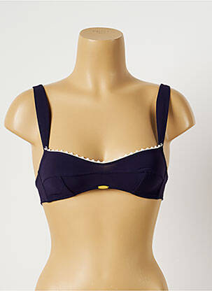 Haut de maillot de bain bretelles élastiquées ajustables bleu PRINCESSE TAM-TAM femme