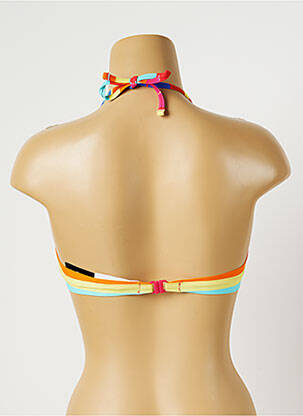 Haut de maillot de bain bretelles élastiquées bleu ETAM femme
